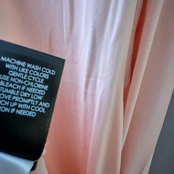 Torrid Pink Long Sleeve Blouse with Mandarin Collar 2X 18/20 New - Picture 8 of 9